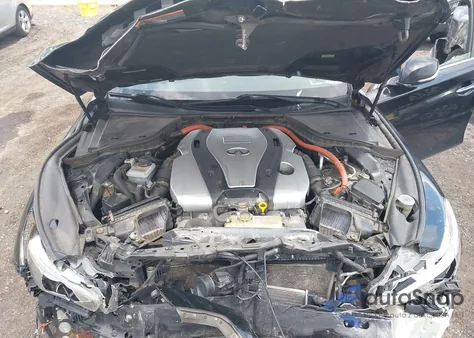 2014 Infiniti Q50 Hybrid Premium z USA, uszkodzony, nr VIN JN1AV7AR1EM703041